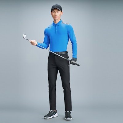 DESCENTE Golf PRO UV Protection UPF100+ 4-Way Stretch Long Sleeve Polo Shirt G413MPTL11 3