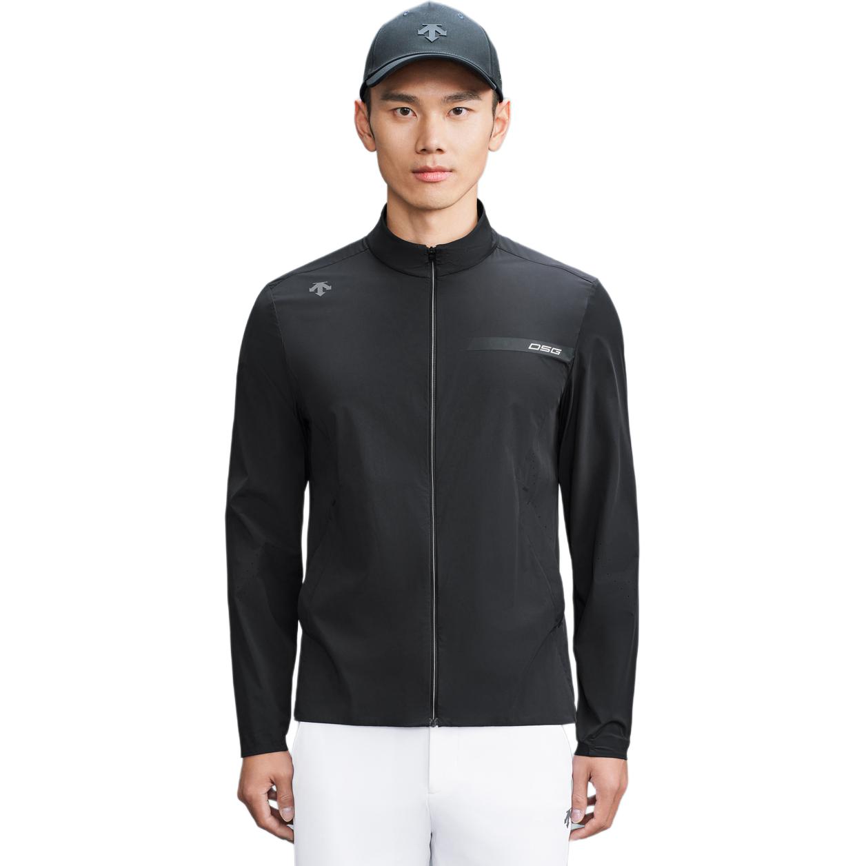 DESCENTE Golf Stand Collar Zip Long-Sleeve Jacket G423MPBL31