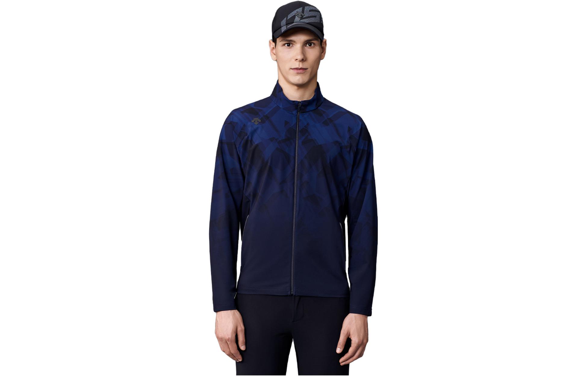 DESCENTE GOLF Vintage Camo Colorblock Zip-Up Jacket for Men G122MFCS45