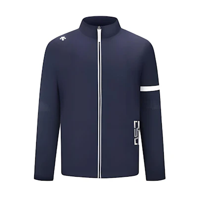 DESCENTE GOLFFIELD Logo Print Navy Blue Casual Jacket G423MFBL51