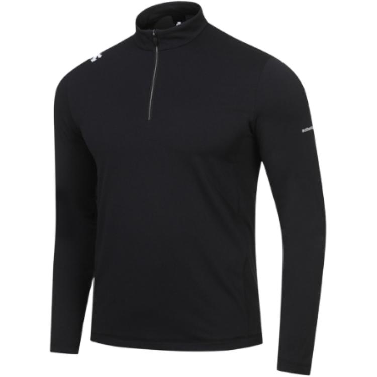 DESCENTE Graphic Print Mock Neck Quick-Dry Sweatshirt SP123RTL22