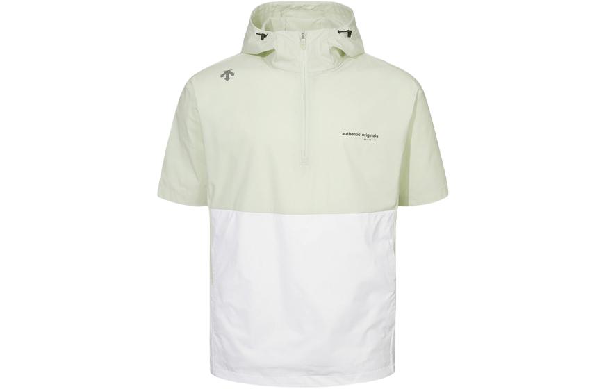 Order DESCENTE Half-Zip Hooded Loose Fit Short Sleeve Jacket Unisex SP123RAN39