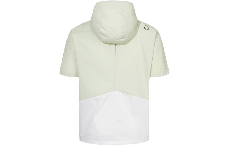 Shop DESCENTE Half-Zip Hooded Loose Fit Short Sleeve Jacket Unisex SP123RAN39