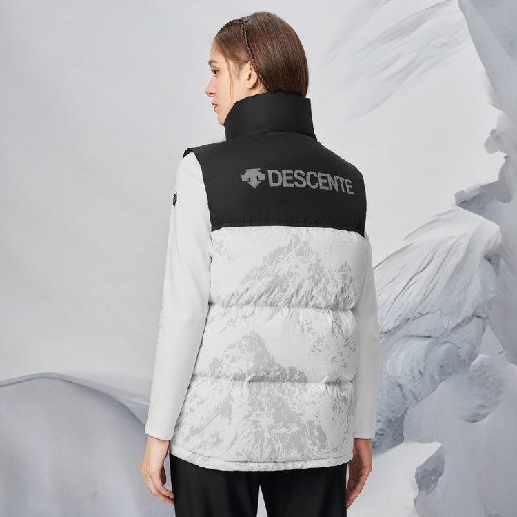 DESCENTE HEAT NAVI Ski Style Unisex Down Vest Autumn Sports Casual. D3433SDV63 圖 10
