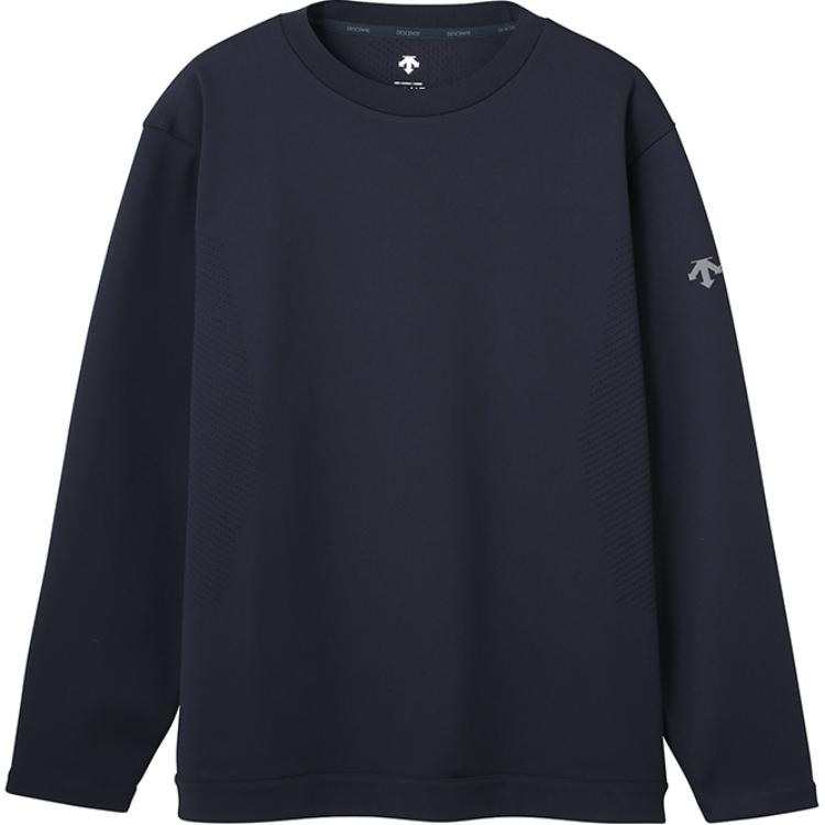 DESCENTE Jacquard Crewneck Long Sleeve Sweatshirt DJMXGF13
