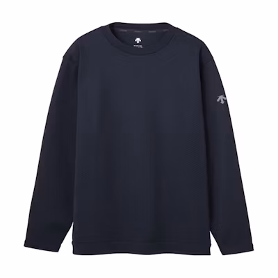 DESCENTE Jacquard Crewneck Long Sleeve Sweatshirt DJMXGF13