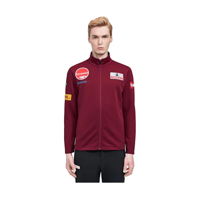 DESCENTE Knit Zip Jacket with Logo Patch D1431SFT60