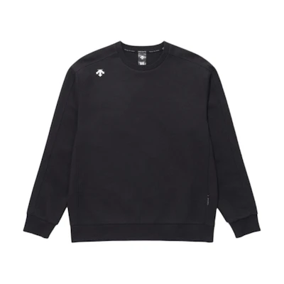 DESCENTE Letter Print Crewneck Long Sleeve Quick-Dry Sweatshirt Unisex SP323UHT71