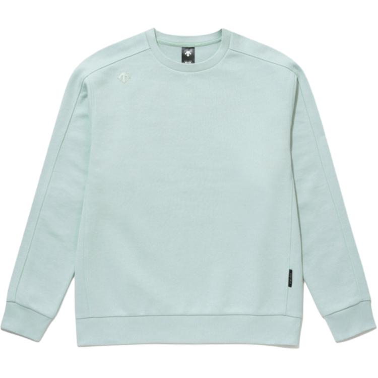 Shop DESCENTE 字母印花男女快乾長袖圓領運動衫 SP323UHT71