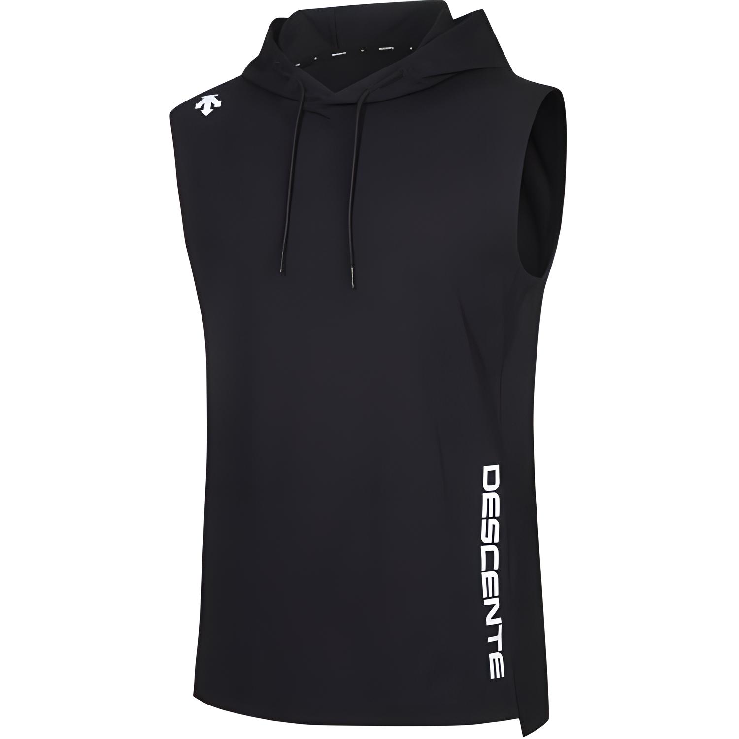 DESCENTE Letter Print Sleeveless Pullover Hoodie SP321TST72