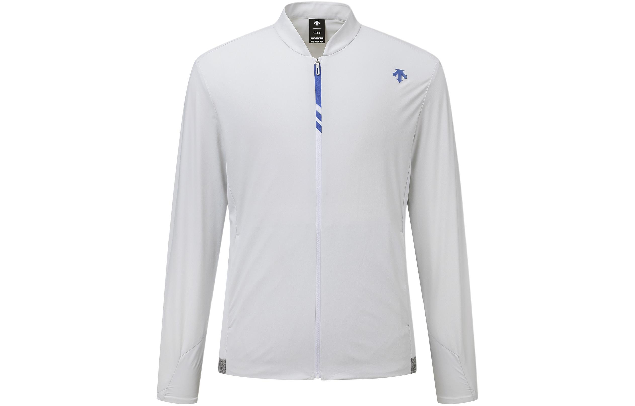 DESCENTE Light Gray Zip-Up Jacket Long Sleeve DP12MFBL31-LGYG