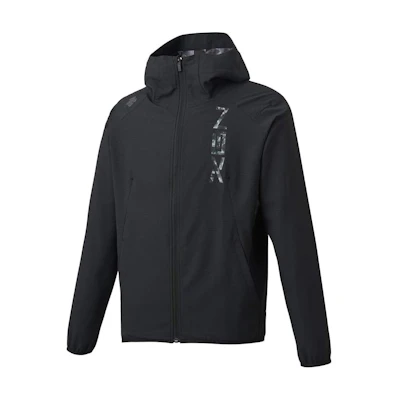 DESCENTE Lightweight Hoodie Jacket with Logo Print and Full-Zip DBMPJF11