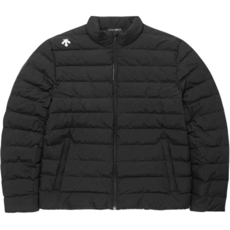 DESCENTE Lightweight Zip-Up Down Jacket Unisex Casual Ribbed Design SQ323UDJ91