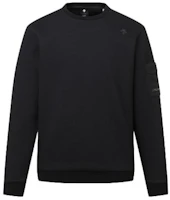 DESCENTE Logo Crewneck Long Sleeve Sweatshirt Black DP12MFNL12-BLKG DESCENTE Logo Crewneck Long Sleeve Sweatshirt Black DP12MFNL12-BLKG