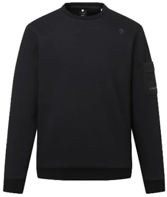 DESCENTE Logo Crewneck Long Sleeve Sweatshirt Black DP12MFNL12-BLKG Buy DESCENTE Logo Crewneck Long Sleeve Sweatshirt Black DP12MFNL12-BLKG