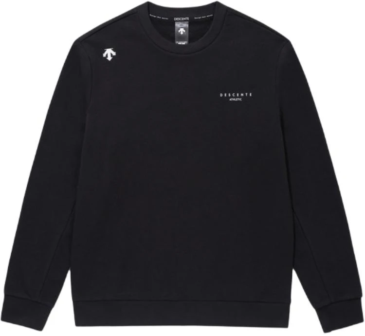 descente-logo-print-crewneck-sweatshirt-unisex-long-sleeve-sweat-wicking-sp-323-uht-82