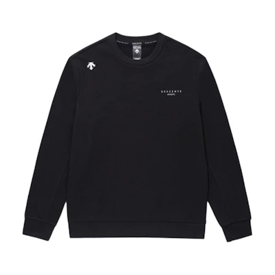 DESCENTE Logo Print Crewneck Sweatshirt Unisex Long Sleeve Sweat-Wicking SP323UHT82