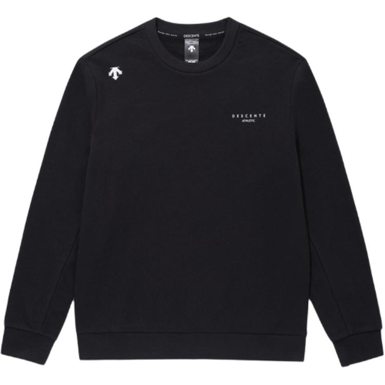 Shop DESCENTE 男女款排汗長袖LOGO印花圓領衫 SP323UHT82