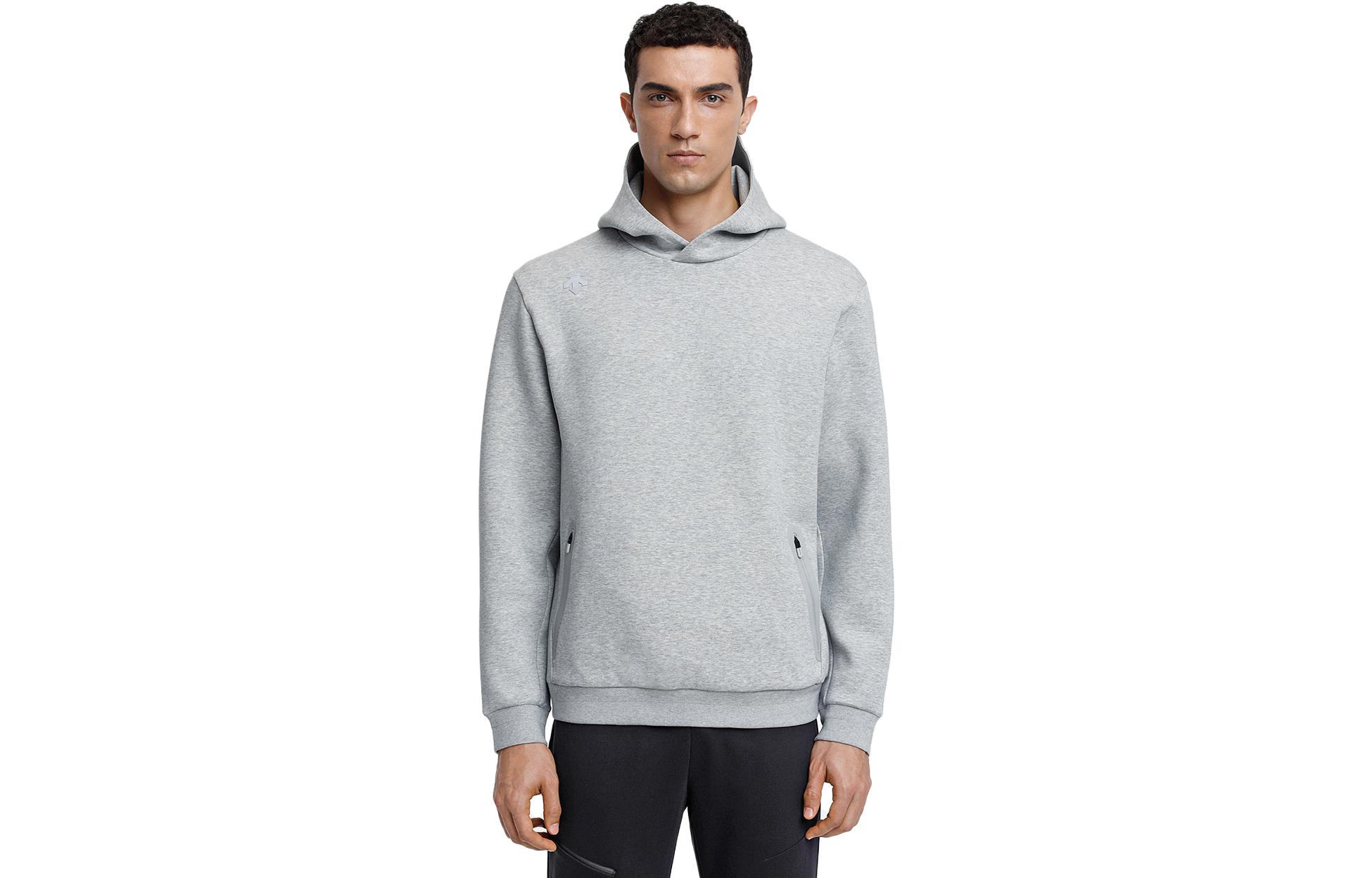 DESCENTE Logo Print Thermal Hoodie Pullover - Casual Sportswear D1131IHD71A