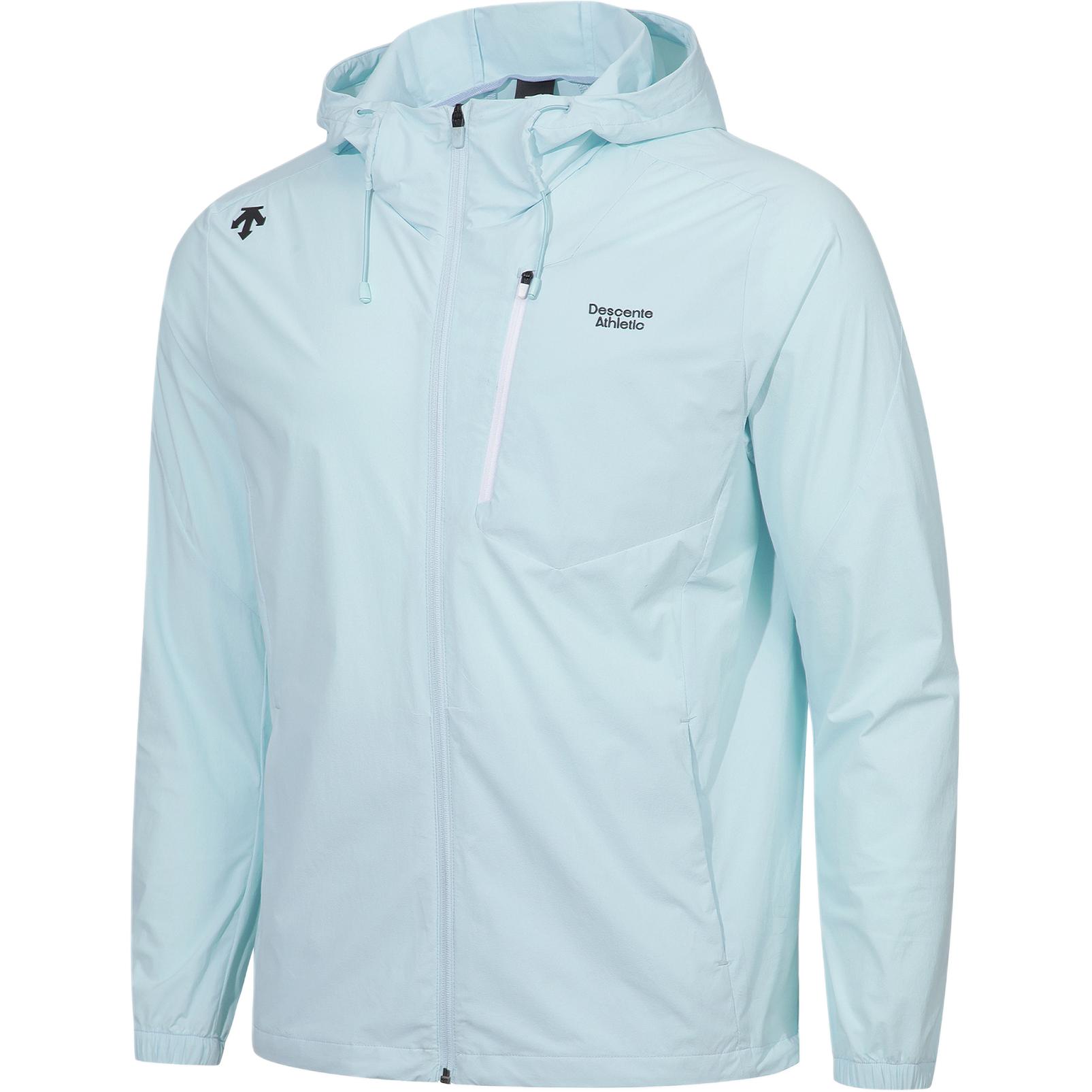 Shop DESCENTE Logo Print Zip-Up Hoodie Jacket Long Sleeve Unisex. SP323TWB71