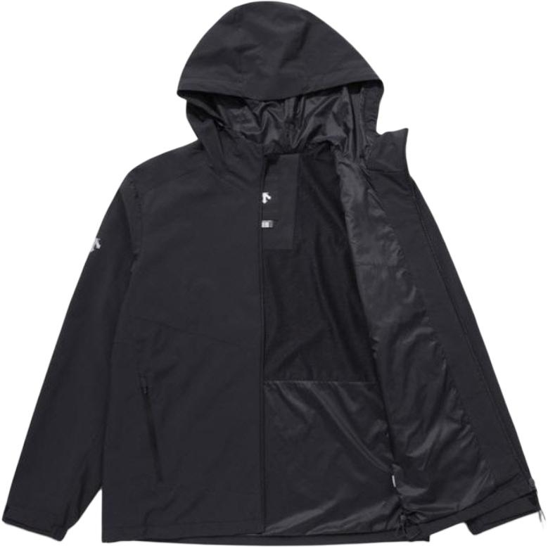 Shop DESCENTE logo印花拉鍊連帽外套 男女通用 長袖 休閒款 SP323RJK91