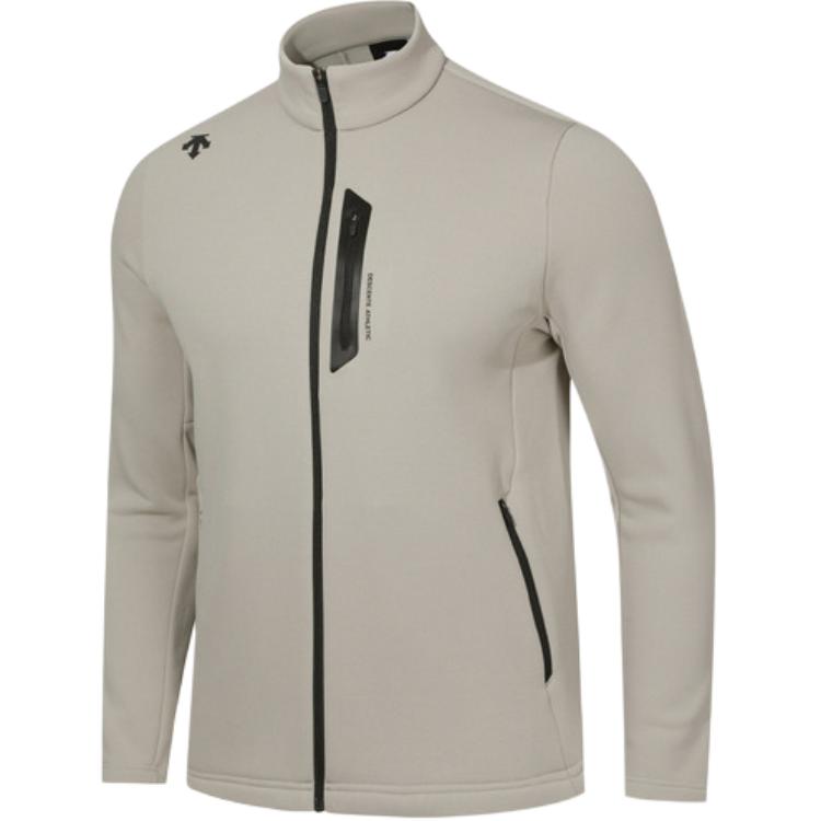 Shop DESCENTE Logo Stand Collar Zipper Long Sleeve Warm Jacket Unisex SO423TFTO1