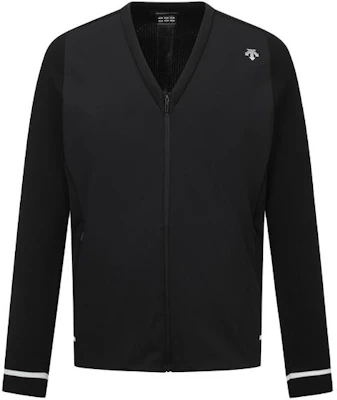 DESCENTE Logo Windproof Water-Repellent V-Neck Zip Jacket Black DP12MFKO22 Buy DESCENTE Logo Windproof Water-Repellent V-Neck Zip Jacket Black DP12MFKO22