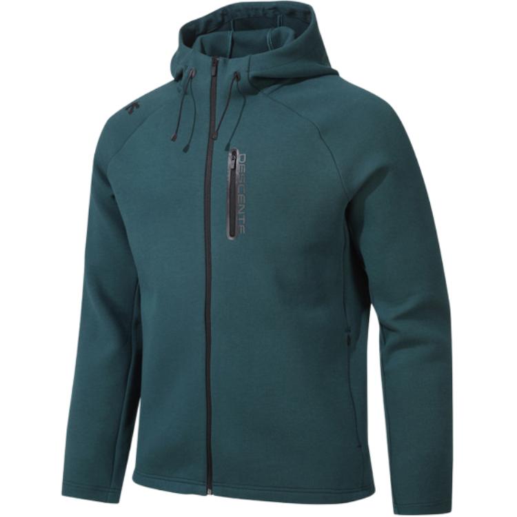 Shop DESCENTE Logo Zip-Up Hoodie Jacket Unisex SP323TFT81