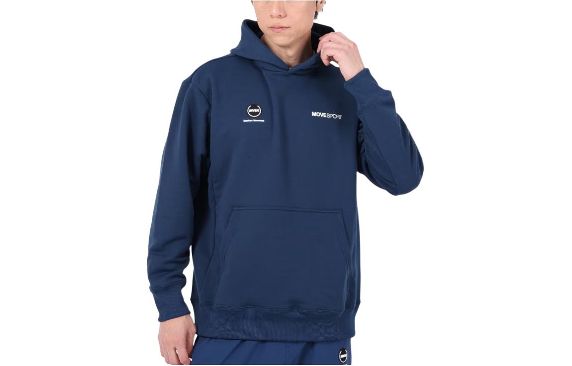 DESCENTE Loose Fit Hoodie with Letter Logo Pullover Design DX-C2702XB