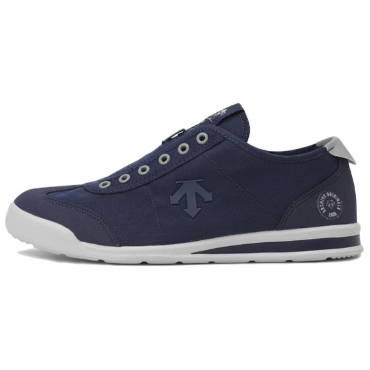 DESCENTE Low-Top Casual Shoes Blue White Stylish & Comfortable SQ123LSN12-NVY0