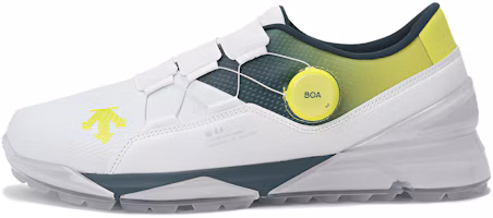 DESCENTE Low-Top Golf Shoes White/Green Overseas Version - Comfortable & Lightweight DP12ULSH23-LIMG DESCENTE Low-Top Golf Shoes White/Green Overseas Version - Comfortable & Lightweight DP12ULSH23-LIMG