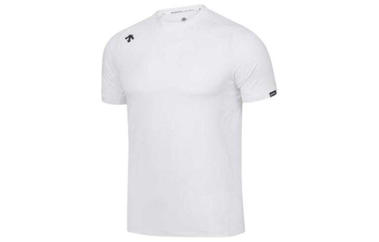 DESCENTE Moisture-Wicking Quick-Dry Logo Graphic Crewneck T-Shirt SP221TTS44