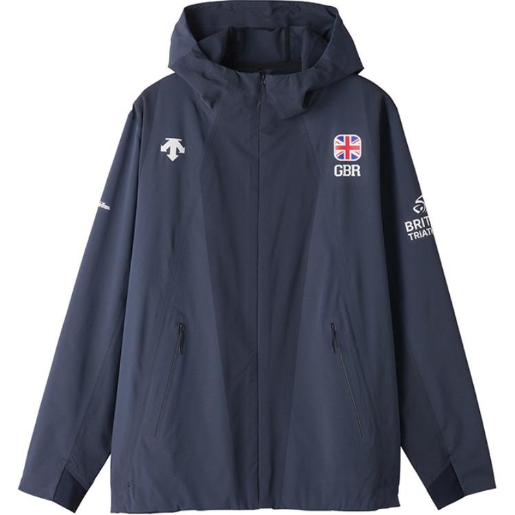 DESCENTE PRO Series Zip Hoodie Jacket - Graphite Navy Blue DXG2831RT