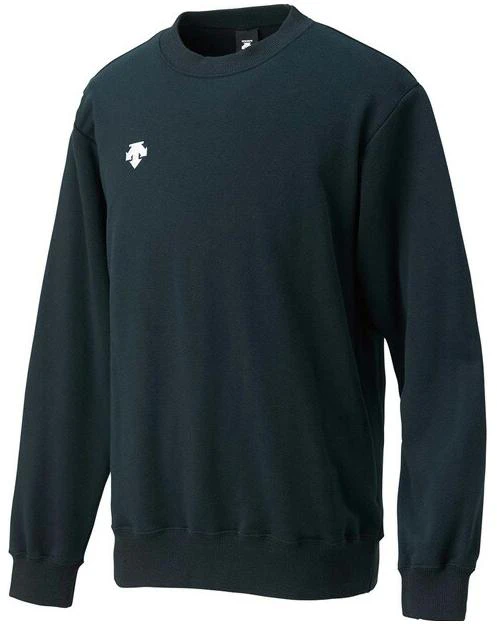 descente-pullover-sweatshirt-solid-color-with-logo-print-dmc-2602