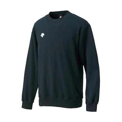 DESCENTE Pullover Sweatshirt Solid Color with Logo Print DMC2602