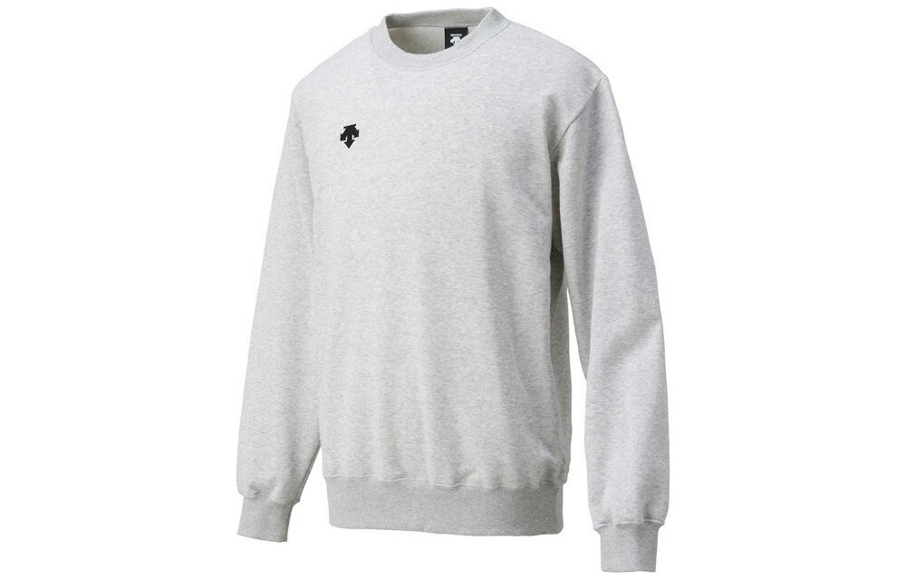 Shop DESCENTE 純色印花Logo套頭運動衫 DMC2602