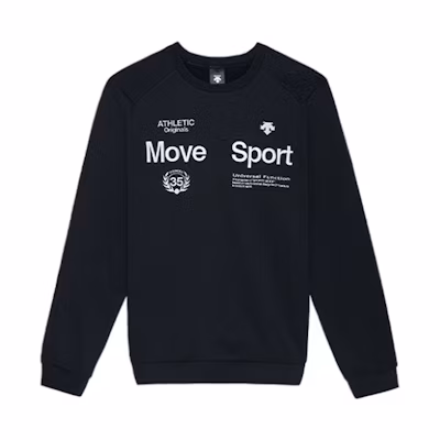 DESCENTE Pullover Sweatshirt with Logo Design D2191THT92