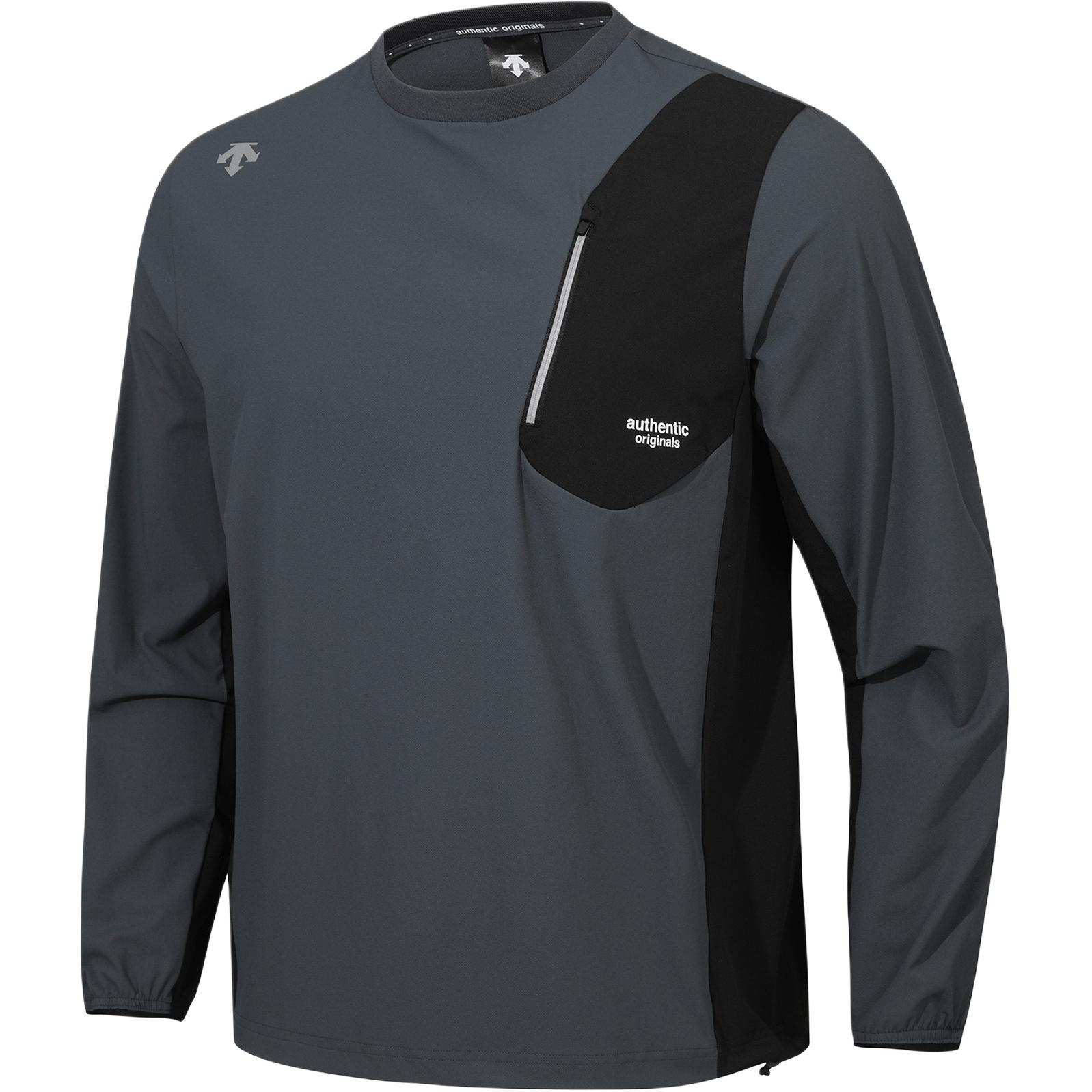 Shop DESCENTE 快乾排汗戶外圖案長袖運動衫 SP321RWH91