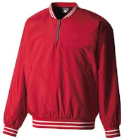 DESCENTE Red Striped Print Half-Zip Pullover Sweatshirt Long Sleeve STD410BRED DESCENTE Red Striped Print Half-Zip Pullover Sweatshirt Long Sleeve STD410BRED