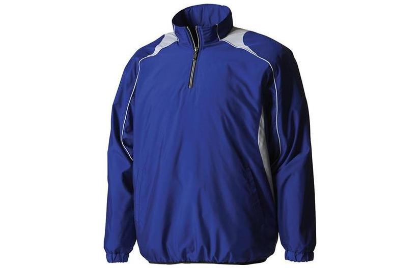 DESCENTE Retro Color-Block Pullover Track Jacket Blue STD425BROY