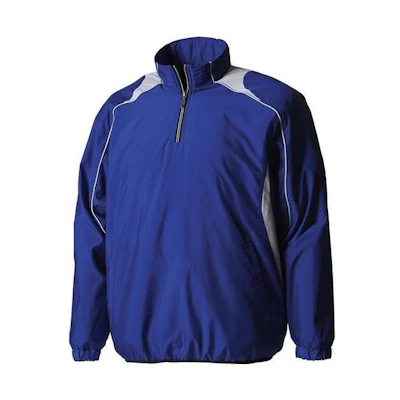 DESCENTE Retro Color-Block Pullover Track Jacket Blue STD425BROY