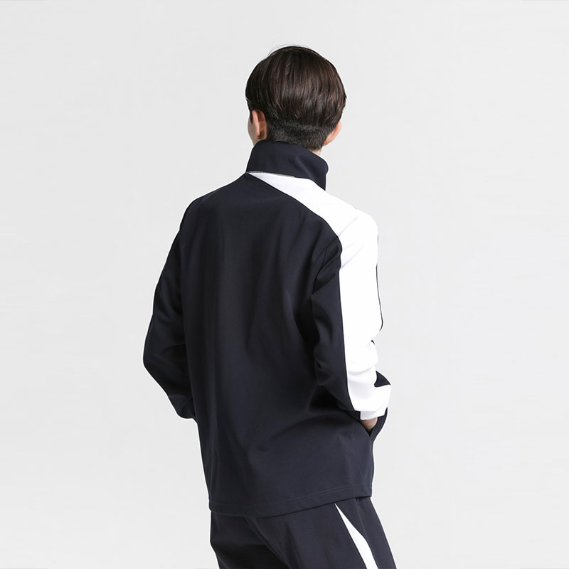 Shop DESCENTE 復古拼色運動跑步外套 男女訓練拉鍊上衣 DTM1550B