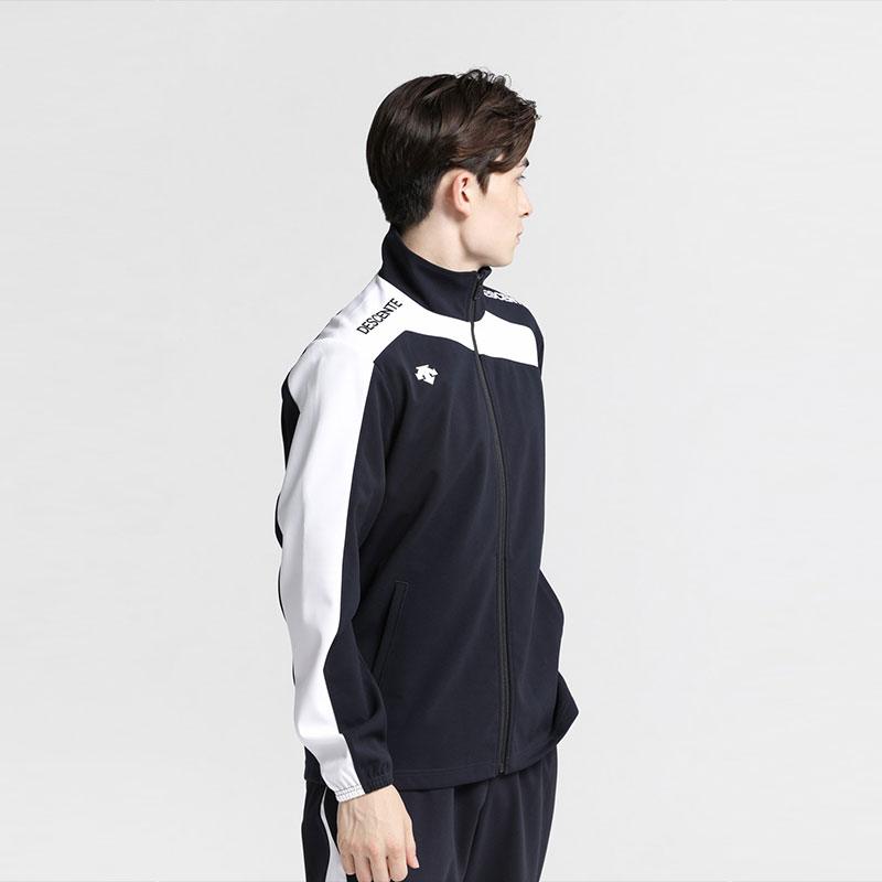 Details for DESCENTE 復古拼色運動跑步外套 男女訓練拉鍊上衣 DTM1550B