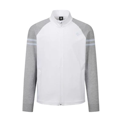 DESCENTE Retro Windproof Waterproof Colorblock Logo Jacket Grey DP11MFKO21-BWTG