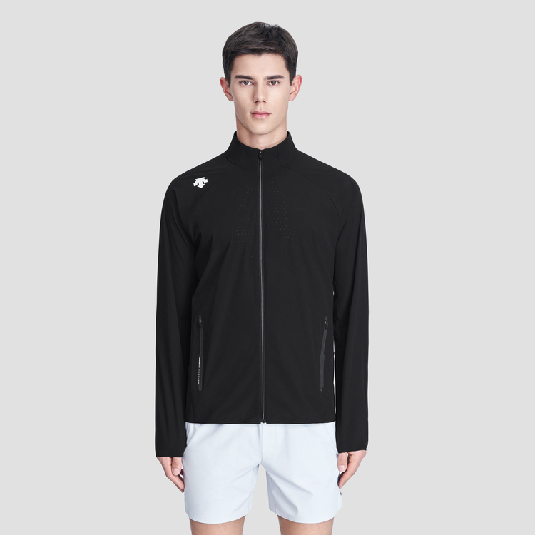 DESCENTE Running  Solid Slim-Fit Long-Sleeve Half-Zip Woven Jacket D3231RWB43 圖 4