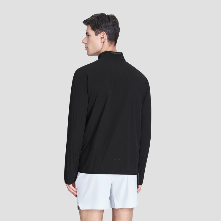 DESCENTE Running  Solid Slim-Fit Long-Sleeve Half-Zip Woven Jacket D3231RWB43 圖 5