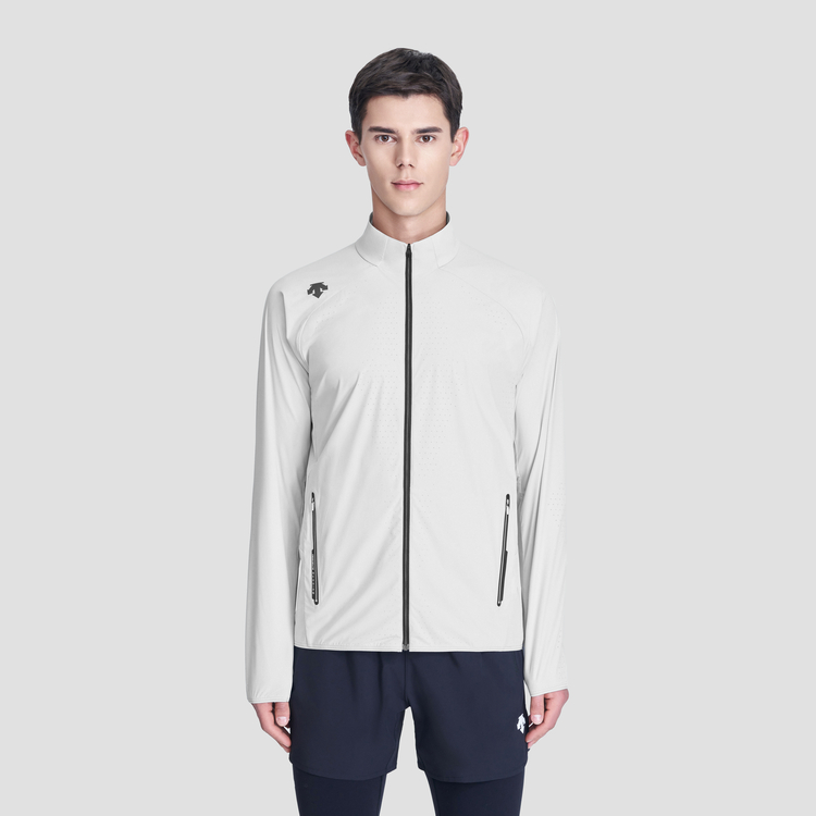 DESCENTE Running  Solid Slim-Fit Long-Sleeve Half-Zip Woven Jacket D3231RWB43 圖 9
