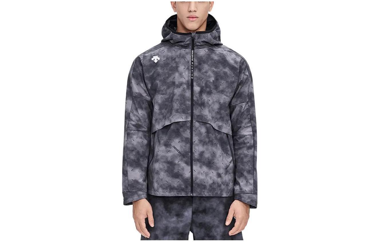 DESCENTE Running Long-Sleeve Fashion Hoodie Jacket D1331RJK43-BK