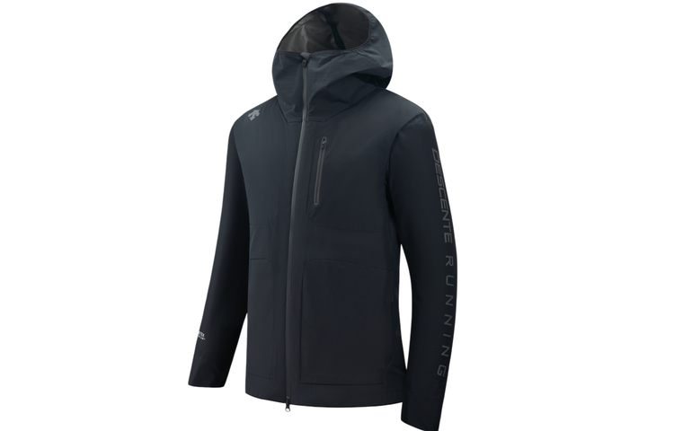 DESCENTE Running Series Hooded Jacket with Logo, Built-in Vest, and Insulation D2431RTT45