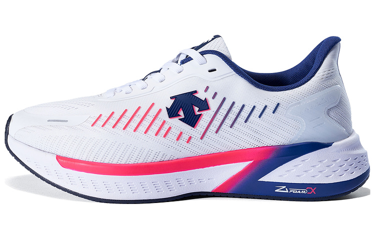 DESCENTE Runningenerzite 'White Blue Red'